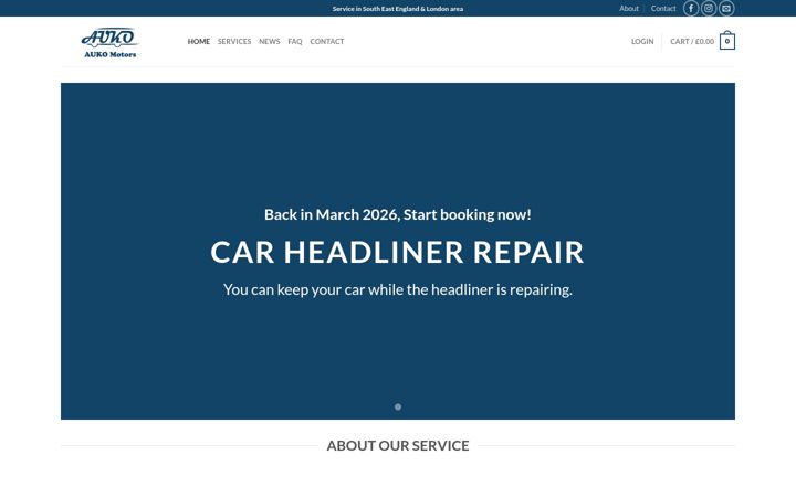 Screenshot of aukomotors.co.uk