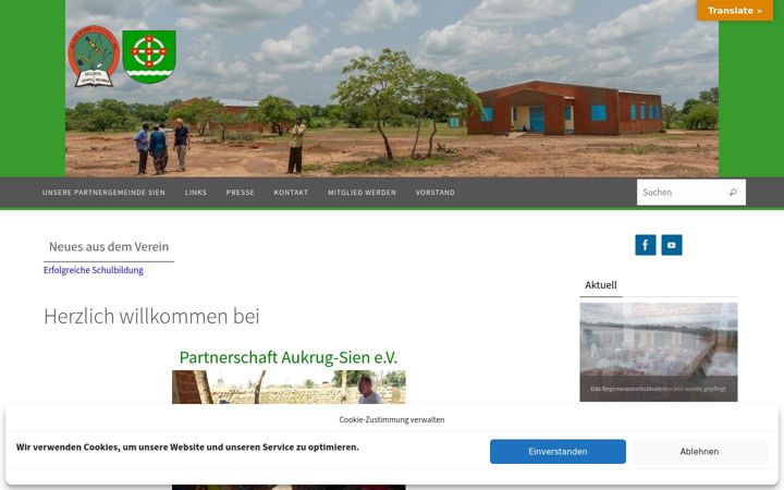 Screenshot of aukrug-sien.com