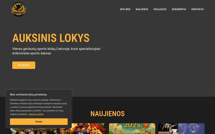 Screenshot of auksinislokys.lt