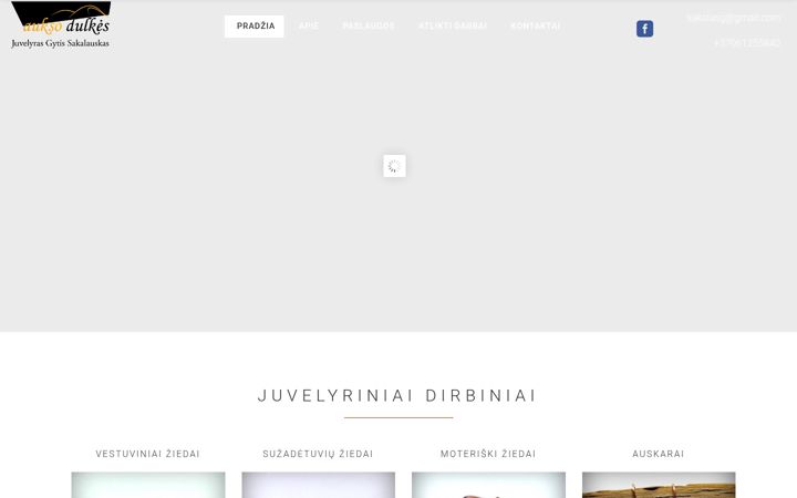 Screenshot of auksodulkes.lt