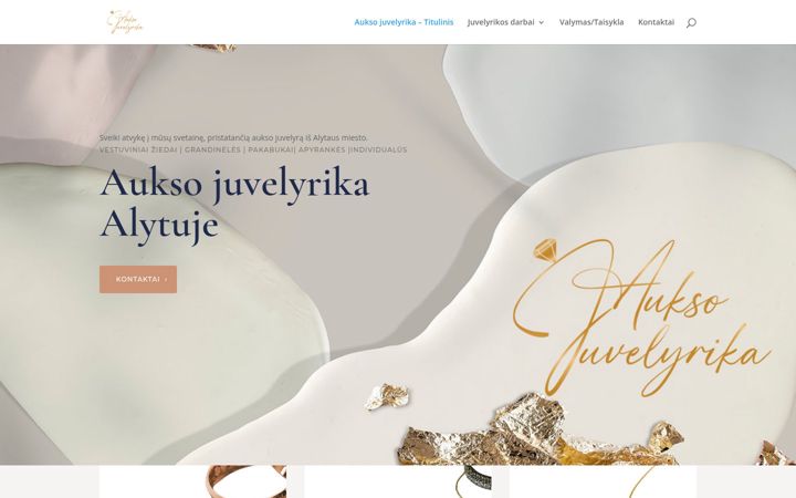 Snímek obrazovky auksojuvelyrika.lt