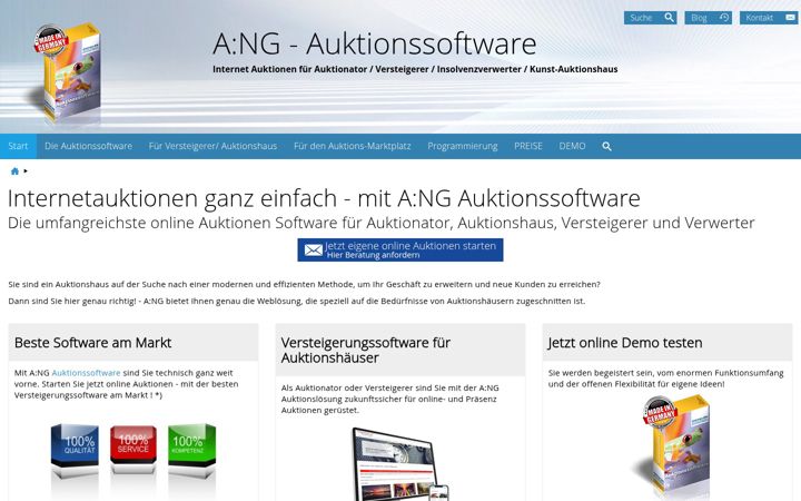 Screenshot stránky auktion-ng.de
