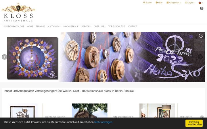 Screenshot stránky auktionshaus-kloss.de