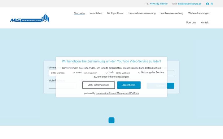 Screenshot of auktionskanzlei.de