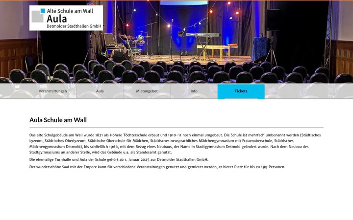 Screenshot of aula-schule-am-wall.de
