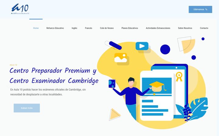 Screenshot of aula10servieduca.es