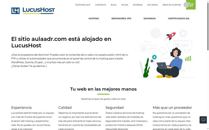 Screenshot stránky aulaadr.com