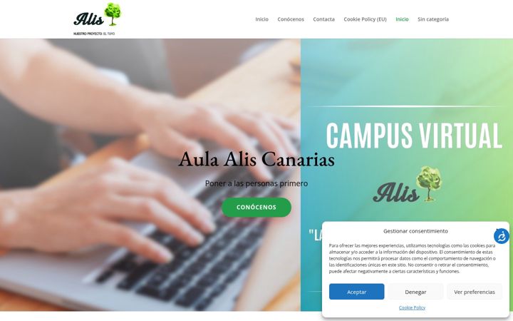 Screenshot stránky aulaalis.com