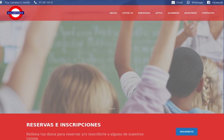 Screenshot of aulabritanica.es