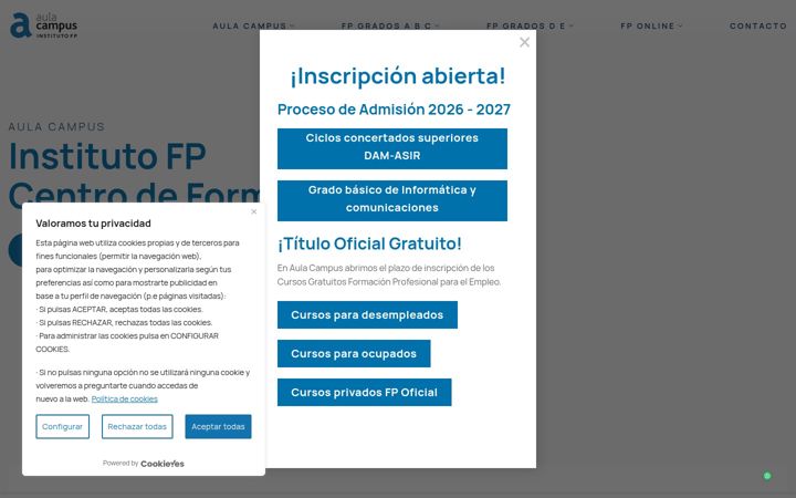 Screenshot of aulacampus.com