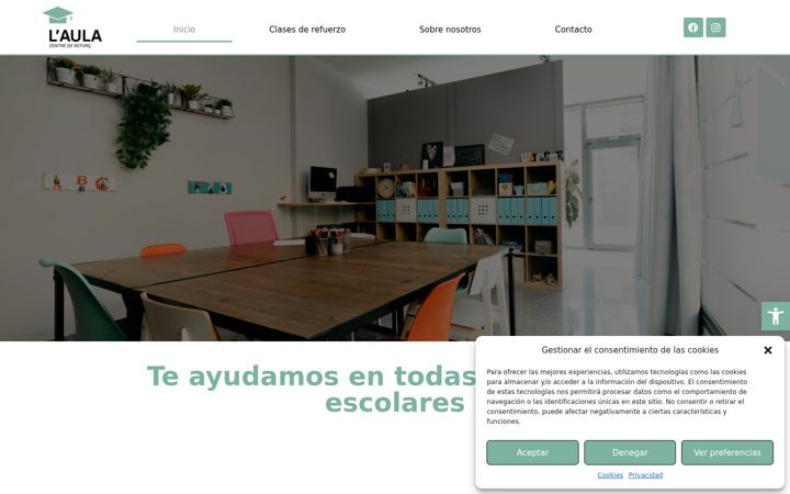 Screenshot of aulacentroderefuerzo.com
