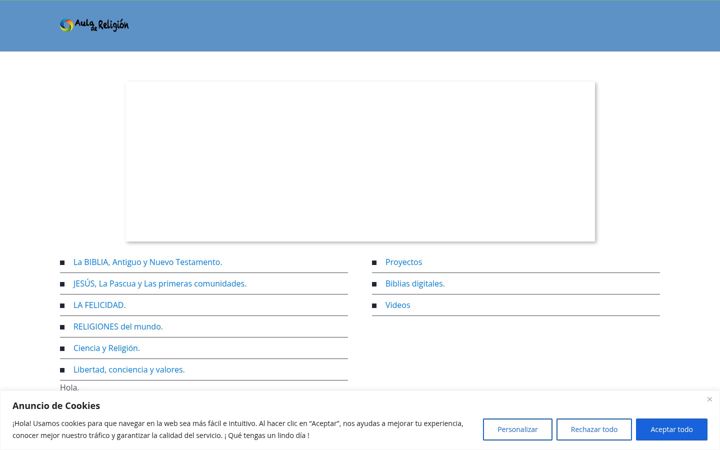 Screenshot of auladereligion.com
