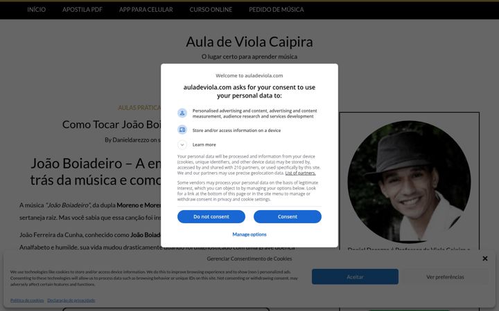 Screenshot of auladeviola.com