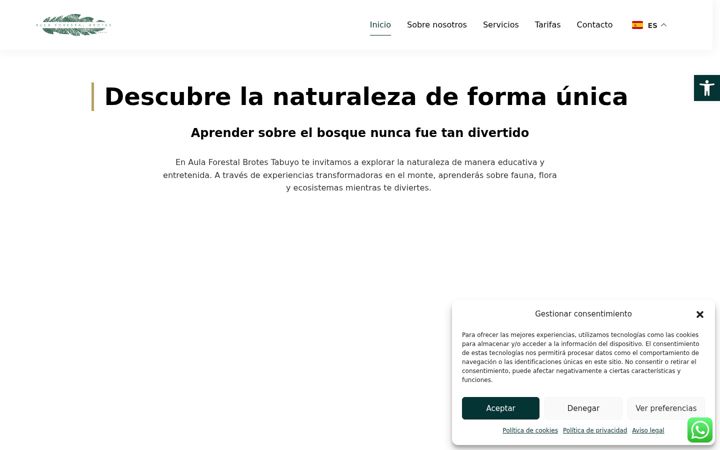 Screenshot of aulaforestaltabuyo.com