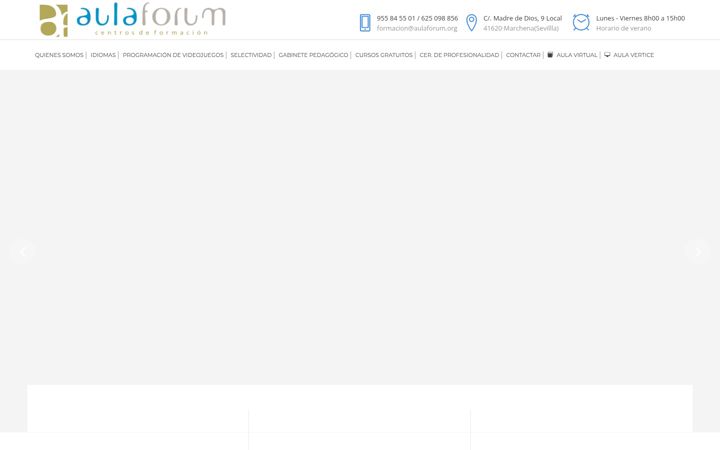 Screenshot van aulaforum.org