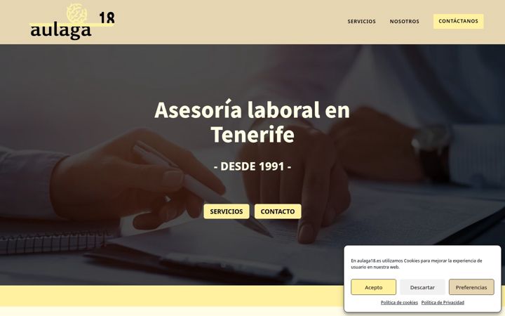 Screenshot of aulaga18.es