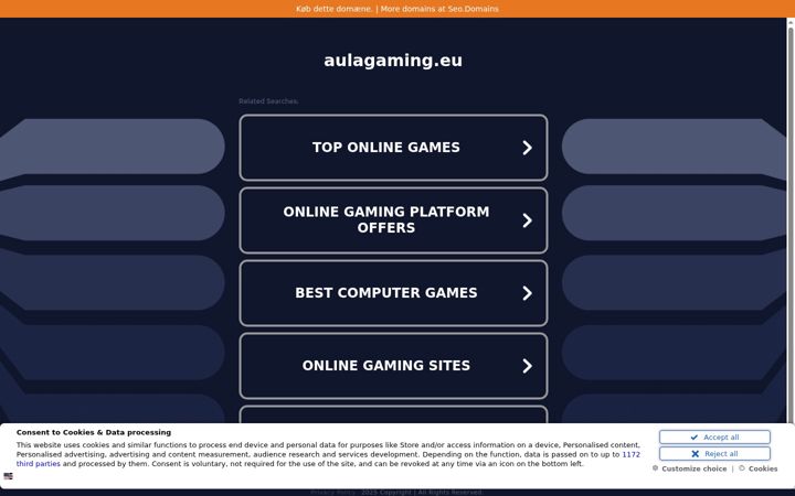 Screenshot van aulagaming.eu
