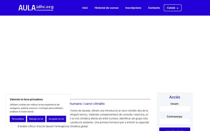 Screenshot van aulaidhc.org