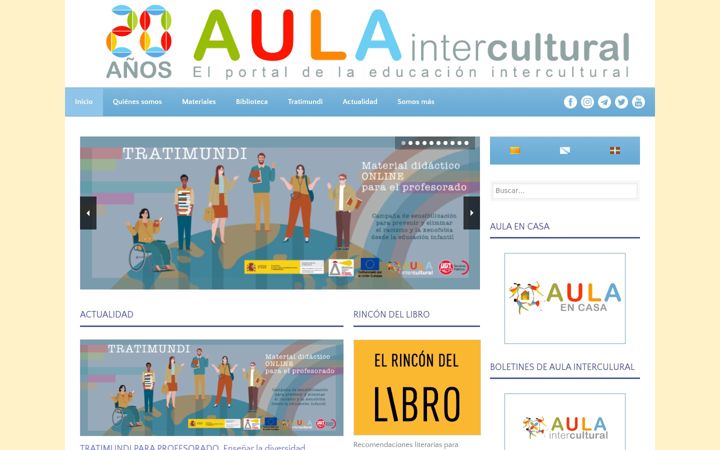 Екранна снимка на aulaintercultural.org