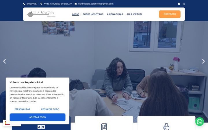 Screenshot of aulamagnacalahorra.es