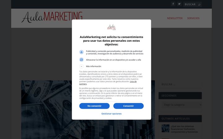 Screenshot of aulamarketing.net