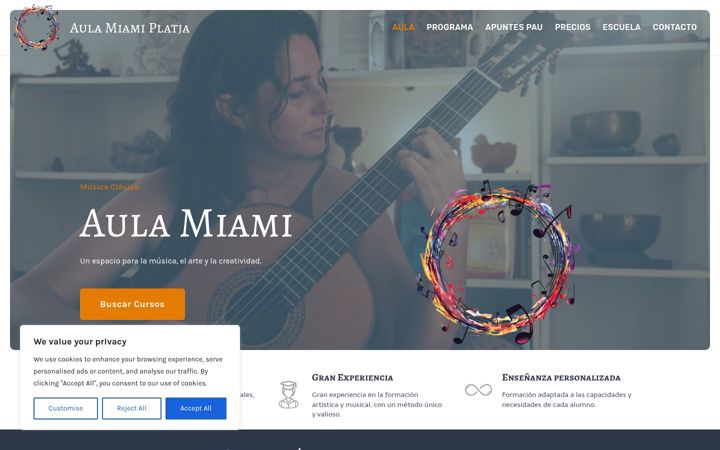 Екранна снимка на aulamiami.com