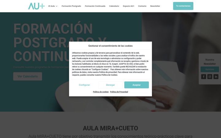 Екранна снимка на aulamiracueto.com