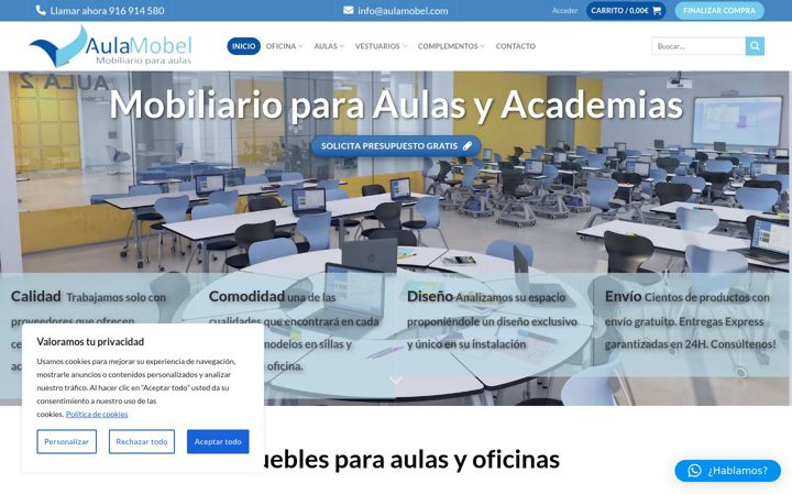 Screenshot of aulamobel.com