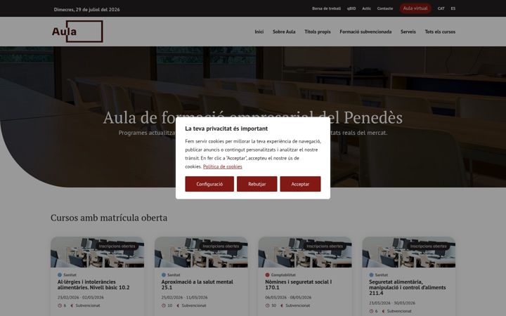 Screenshot of aulapenedes.com