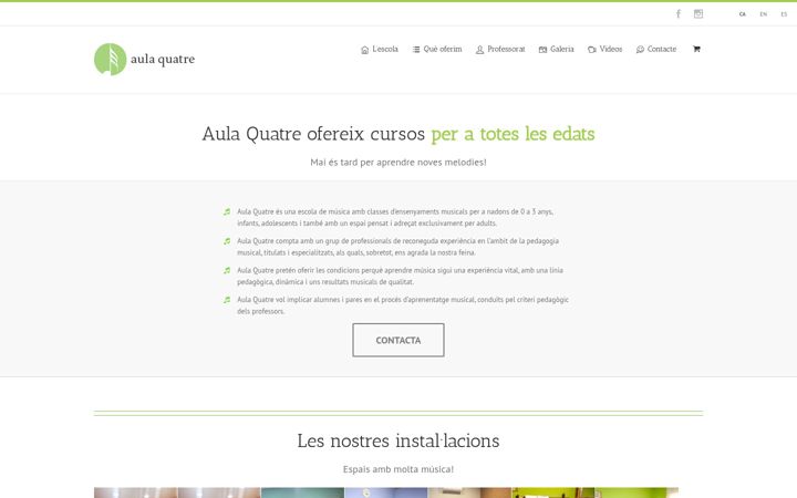 Screenshot of aulaquatre.cat