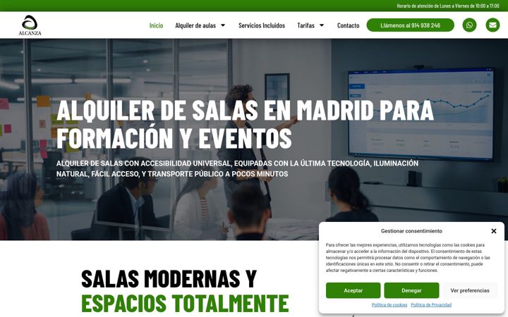 Screenshot von aulasalcanza.es
