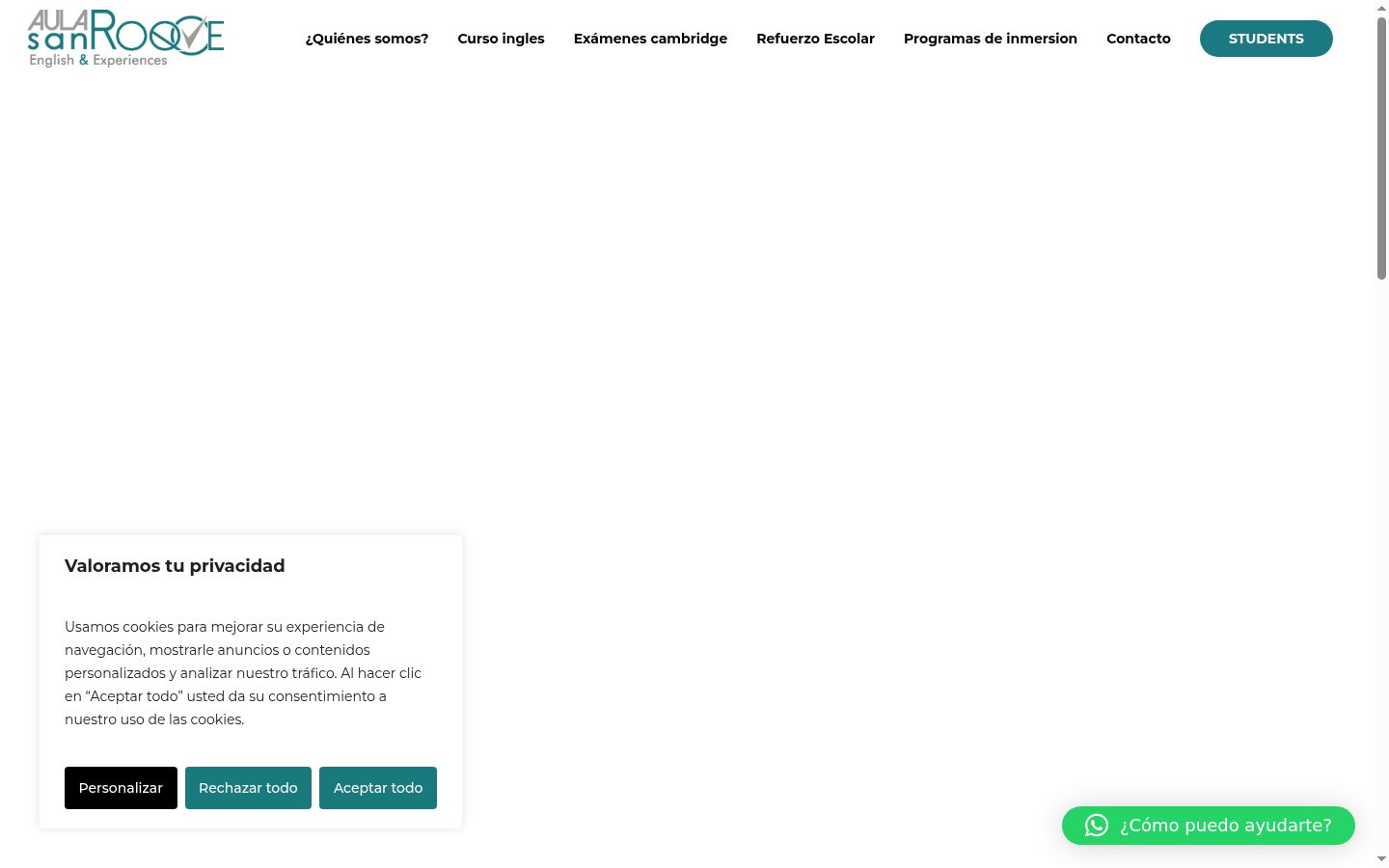 Screenshot des Einwilligungsbanners vor jeglicher Interaktion