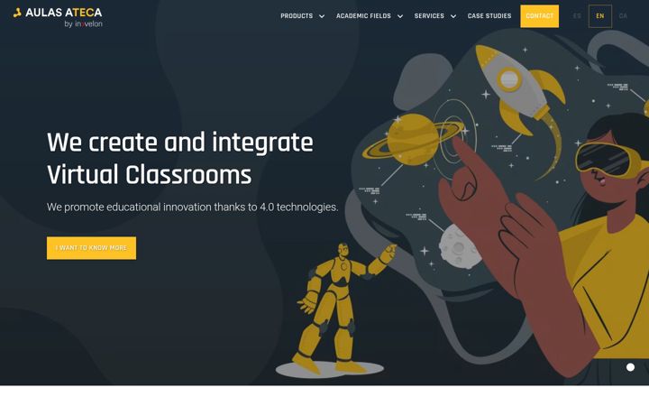 Screenshot von aulasateca.com