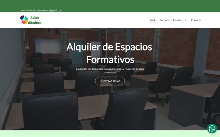Screenshot of aulascreduca.com