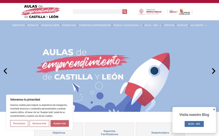 Ekraanipilt saidist aulasdeemprendimientocyl.org