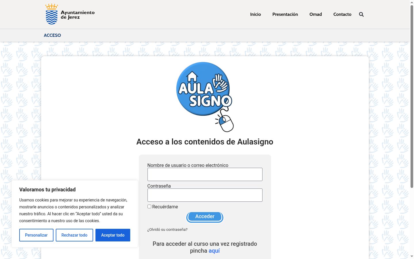 Screenshot του banner συγκατάθεσης που εμφανίστηκε πριν από οποιαδήποτε αλληλεπίδραση