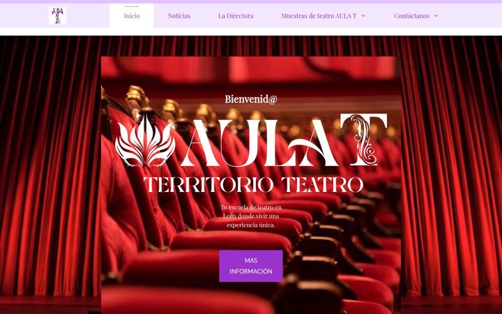 Screenshot of aulatdeteatro.com