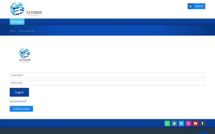 Screenshot of aulavirtualexterior.com