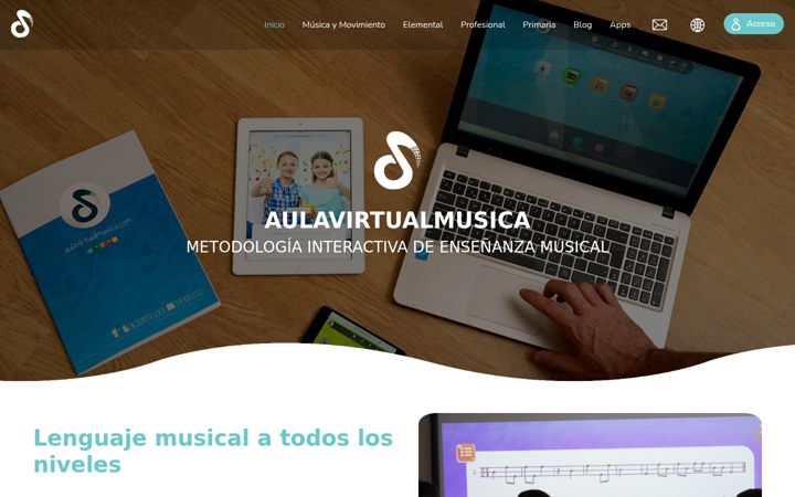 Screenshot von aulavirtualmusical.com