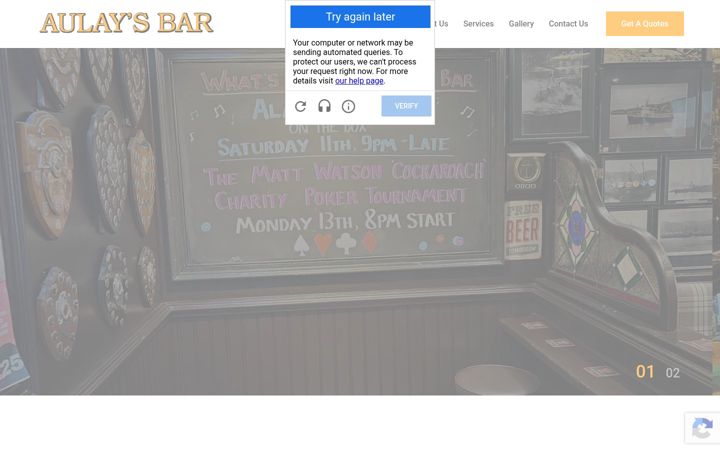 Screenshot of aulaysbar.uk
