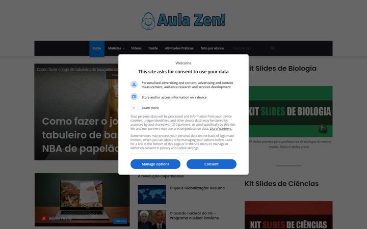 Screenshot of aulazen.com