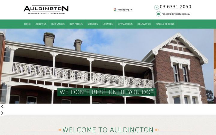 Screenshot von auldington.com.au