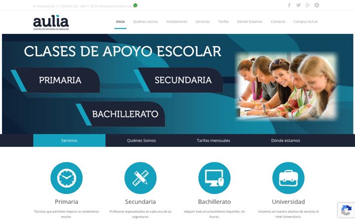 Screenshot of aulia.es