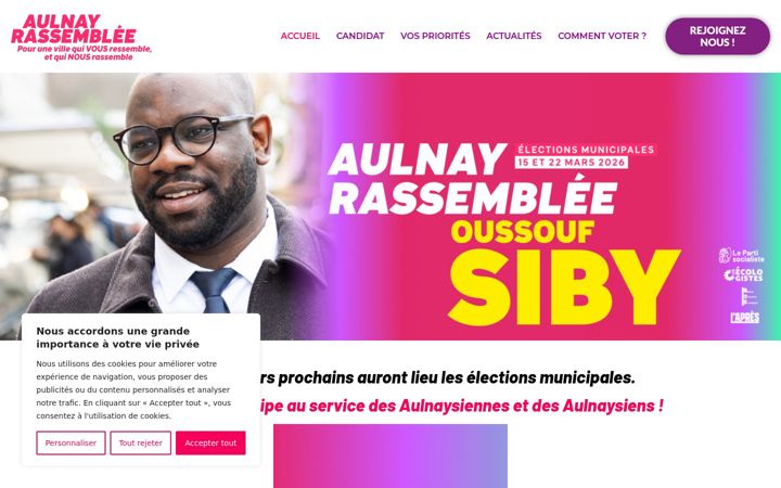Screenshot of aulnayrassemblee2026.fr