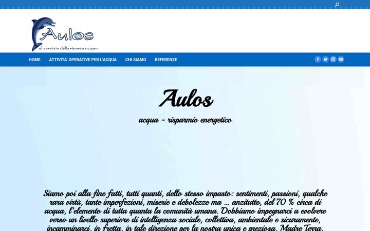 Screenshot of aulos.it