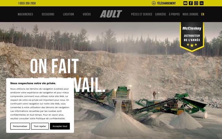 Screenshot of ault.ca