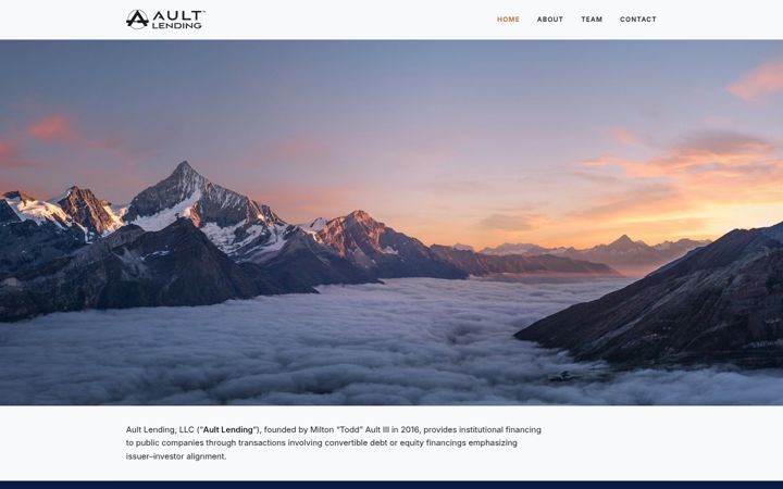 Screenshot of aultlending.com