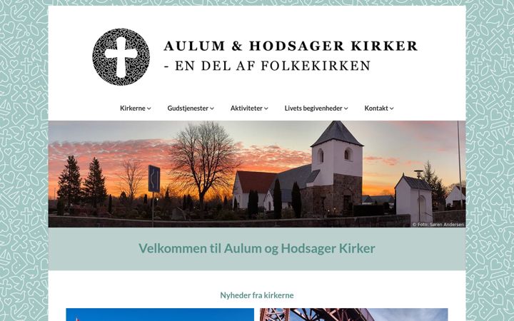 Screenshot of aulumhodsagerkirker.dk