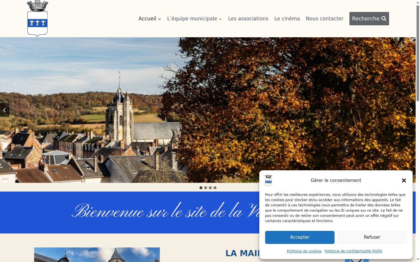 Screenshot tal-banner tal-kunsens muri qabel kwalunkwe interazzjoni