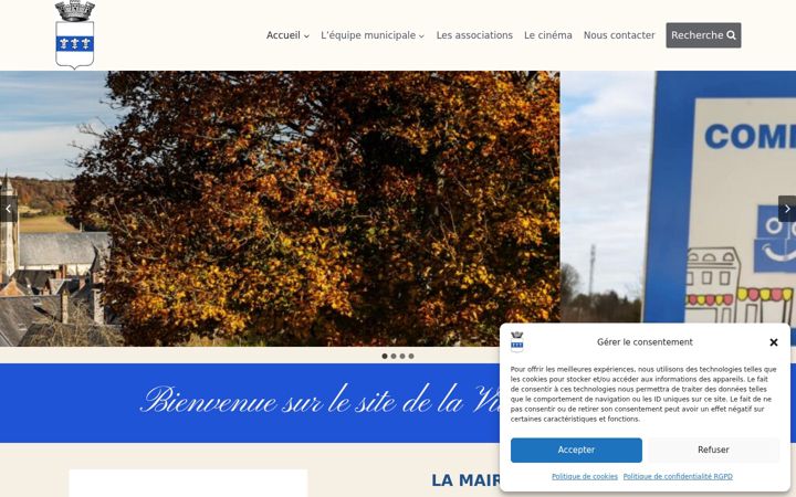 Screenshot of aumale.fr